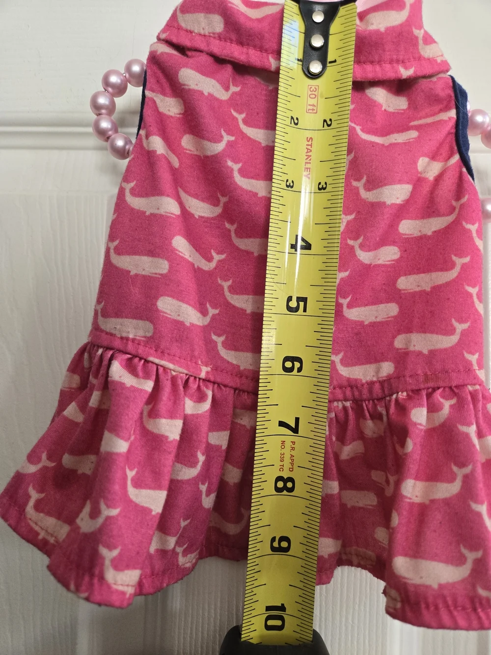 Pink Whale- Print Sundress Small Dog Breed
